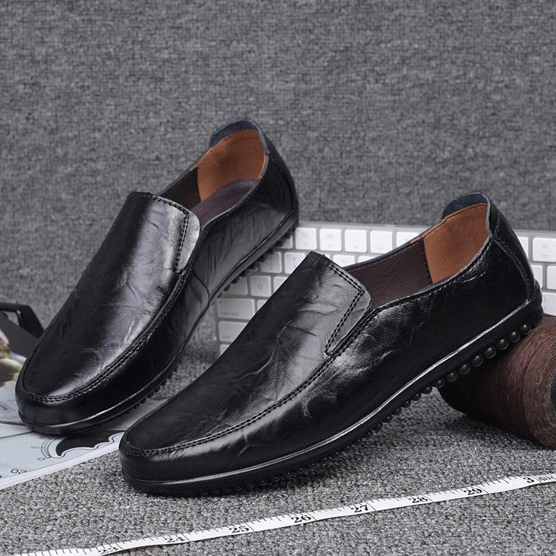 

men Casual Shoes fashion Men genuine Leather Loafers Shoes Fashion Handmade Soft Breathable Moccasins Flats Footwear big size 47 #aL4n