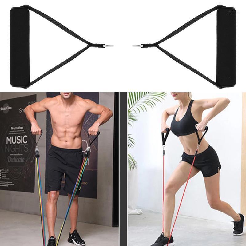 

1 Pair Gym Resistance Bands Handles Anti-slip PP Grip Strong Nylon Webbing Fitness Heavy Duty Cable Machine Workout Equipment1
