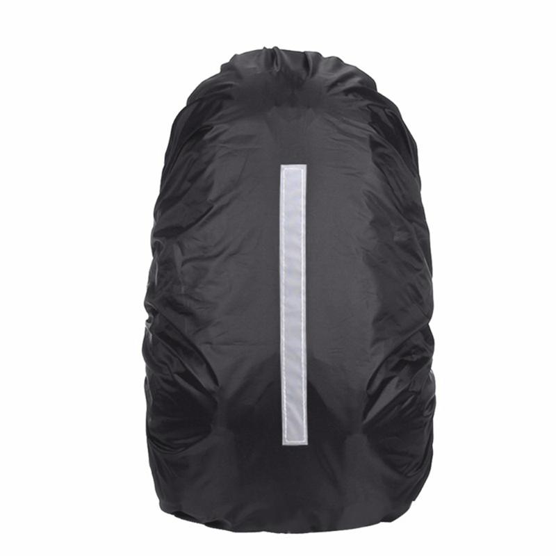

Nylon Dustproof Waterproof Rain Cover Reflective Walker Travel Bag Rain Cover for 25-45L Backpack, Black color