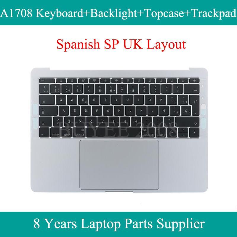 

Laptop Palm Rest SP EU A1708 Keyboard For Pro A1708 Spanish Keyboard Backlight Topcase Touchpad Trackpad Grey Silver1