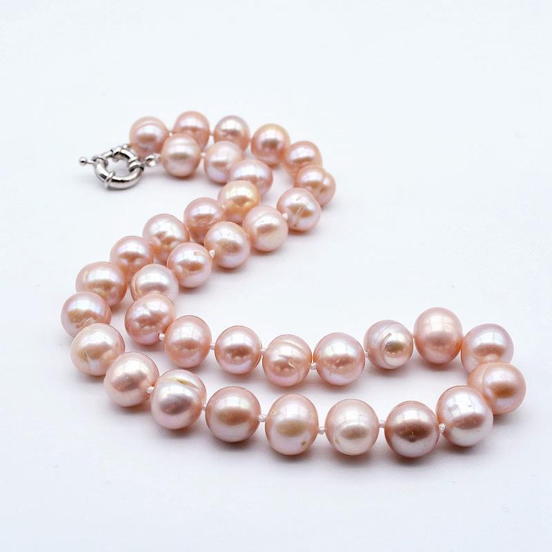 

Lady Pearl Necklace, Purple Freshwater Pearl, Large Particles, Diameter 11-12mm, Lady Necklace, Engagement Jewelry