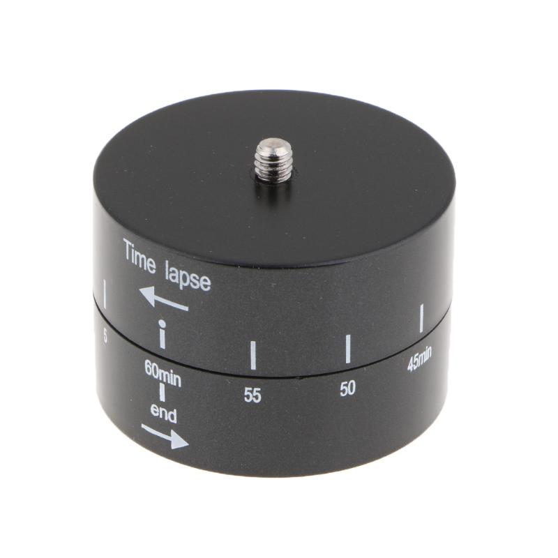 

1 Pcs Tripod Time Lapse 360 Degree Auto Rotate Camera Tripod Head Base Timelapse For Digital Camera SLR Smartphone Etc