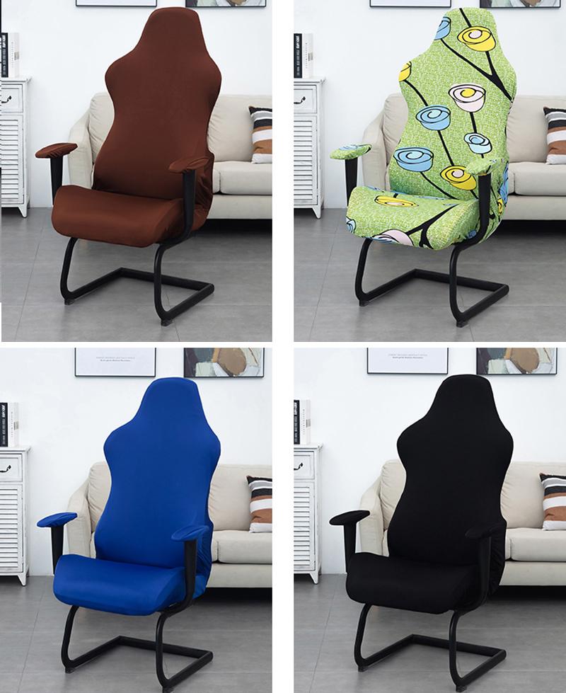 

Elastic Office Chair Cover Dust-proof One-Piece Competition Silla Gaming Chair Covers Armchair Seat Covers for Computer Home Use