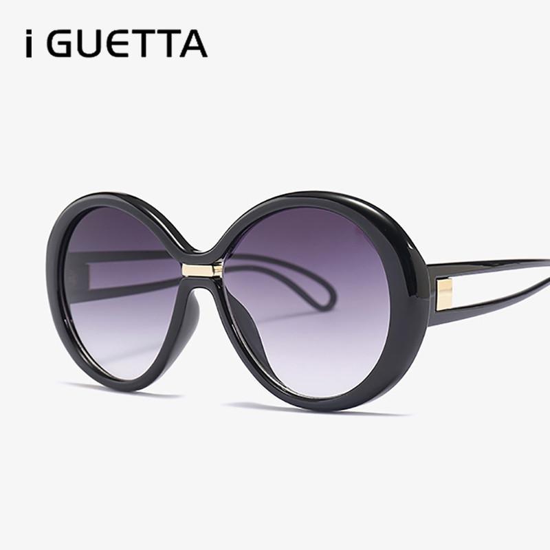 

iGUETTA Designer Sunglasses Women 2020 High Quality Round UV400 Shades For Women Fashion Glasses Feminino IYJB125