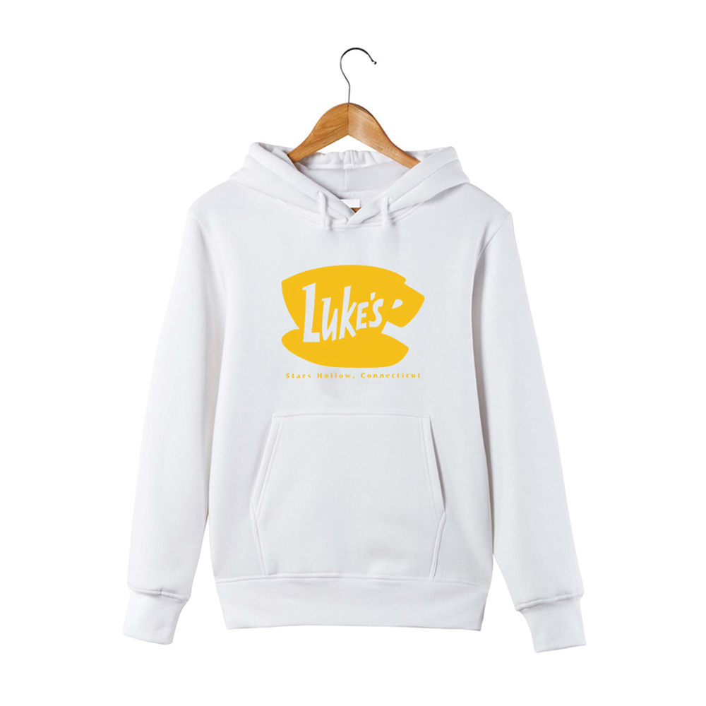 

Luke's Diner Hoodie Gilmore Girls Lukes Hoodie Stars Hallow Lorelai Rory Lane Hooded Pullover Sweatershirt Y1209, Yellow