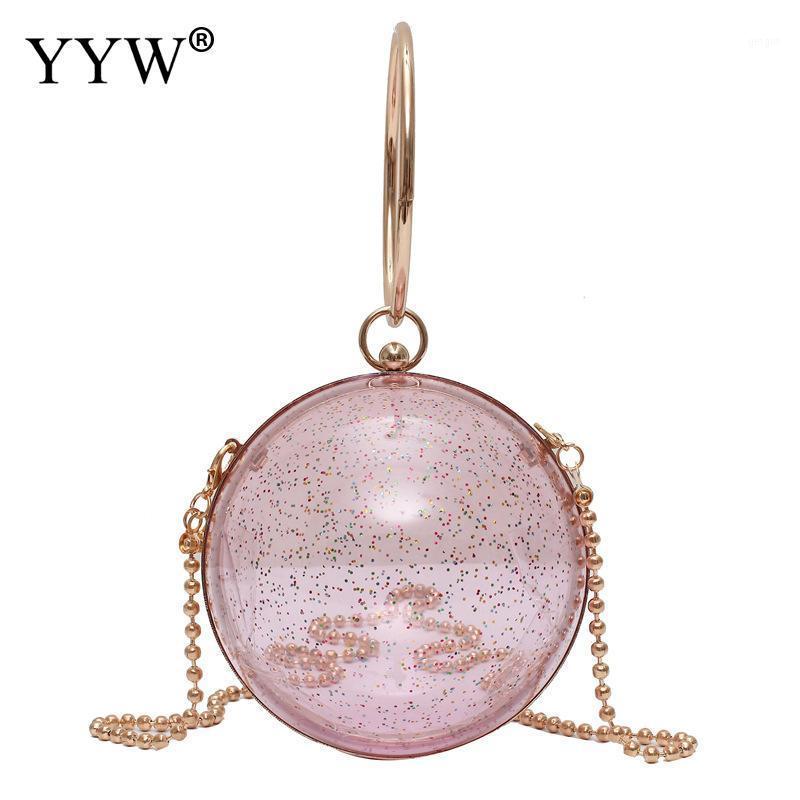 

Sequined Round Handbags Party Bag With Chain Sling Bags Womens Mini Ring Handbag Totes Party Bridal Luxury Purse Shoulder Bags1, Blue