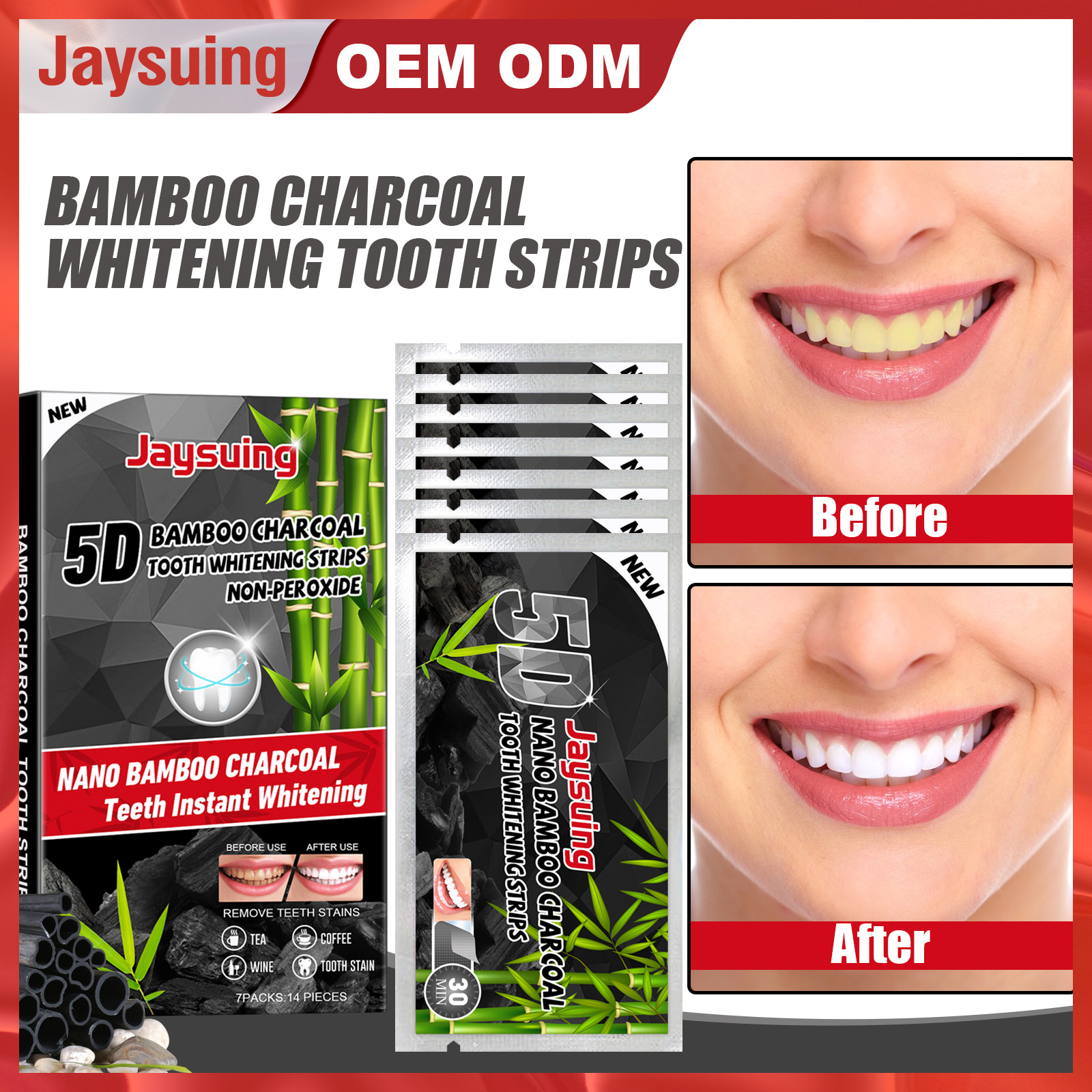 Free freight Jaysuing OEM ODM 5D natural plant tooth paste for cleaning teeth, removing yellow and stains-image-754188928
