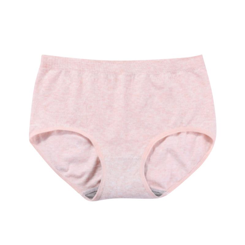 

Cotton Solid Color Exquisite Soft Cotton Middle Waist Sweet Stretch Panties For Women New