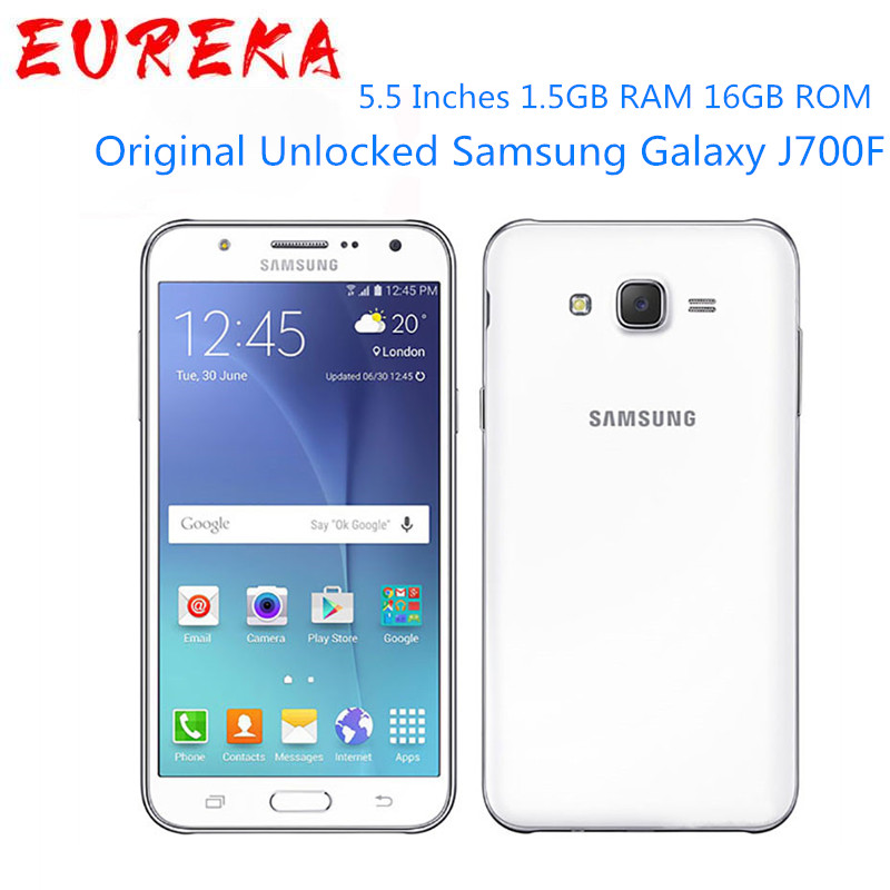 

Original Unlocked Samsung Galaxy J700F 1.5GB RAM 16GB ROM LTE 4G 13MP Dual SIM Mobile Phone, Gold