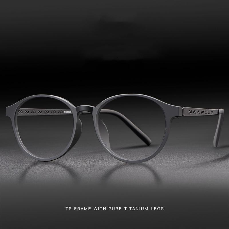 

Men and Women Comfortable Round Frame Retro Glasses Frame Pure Titanium Spectacle Optical Prescription Glasses 8868T