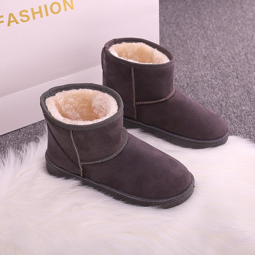 

Women's Boots Antiskid Bottom 2021 Winter Shoes Women Winter Warm Fur Snow Ankle Boots Booties Down Keep Warm Boots Botas Mujer, Black