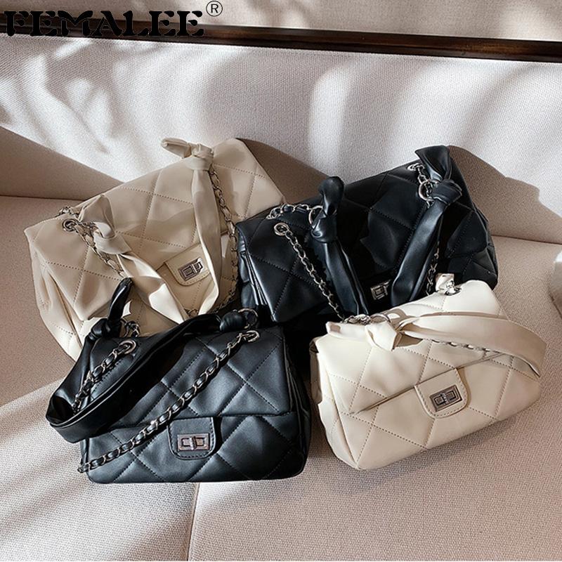 

Women Casual Designer Big Crossbody Bag Luxury Chain 2021 Fashion Shopping Handbags Large Capacity Classic Lattice Shoulder Tote, Black