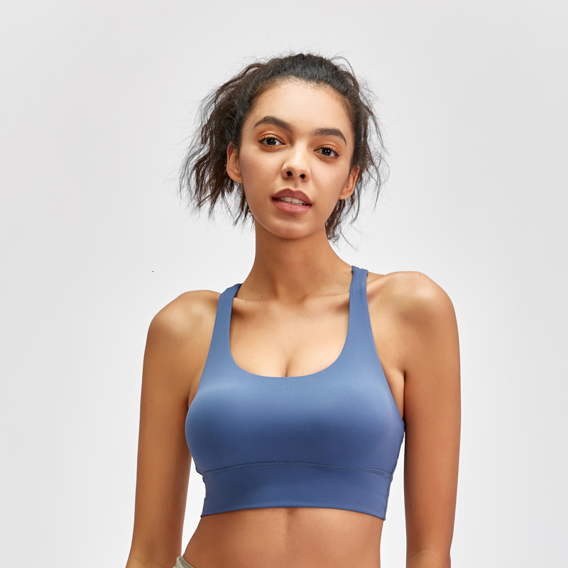 

2021 New Magic Xs to xl Push Up Medium Support Sport Top Brushed Material Cross Back Sports Bras Soft Gym Bra 54m3, Dark purple