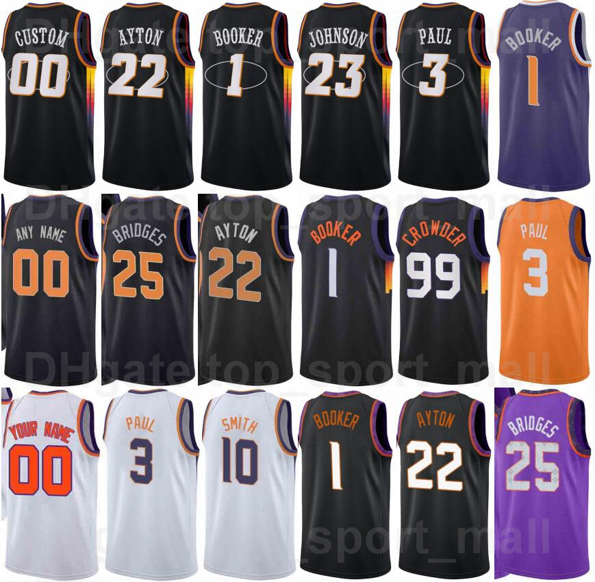 

Basketball Screen Printed 75th Anniversary Jae Crowder Jersey 99 Frank Kaminsky 8 JaVale McGee 00 Devin Booker 1 DeAndre Ayton 22 Mikal Bridges 25 Chris Paul 3 Team, 75th white