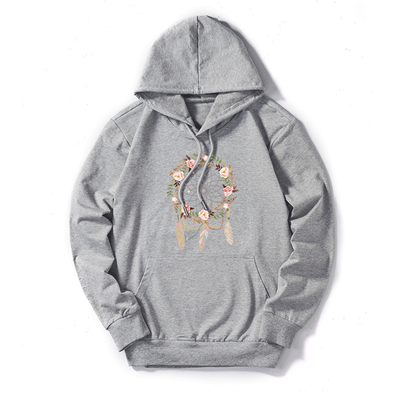 

DIY Womens Sweatshirts Women Autumn Winter Flower Feather Print DIY Hoodies Womens Fashion Trendy Long Sleeve Pullover Top Quanlity, Black
