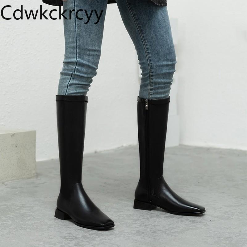 

winter The New fashion British style Square head Takato Women boots black brown Casual Plus velvet Keep warm Women boots 34-431