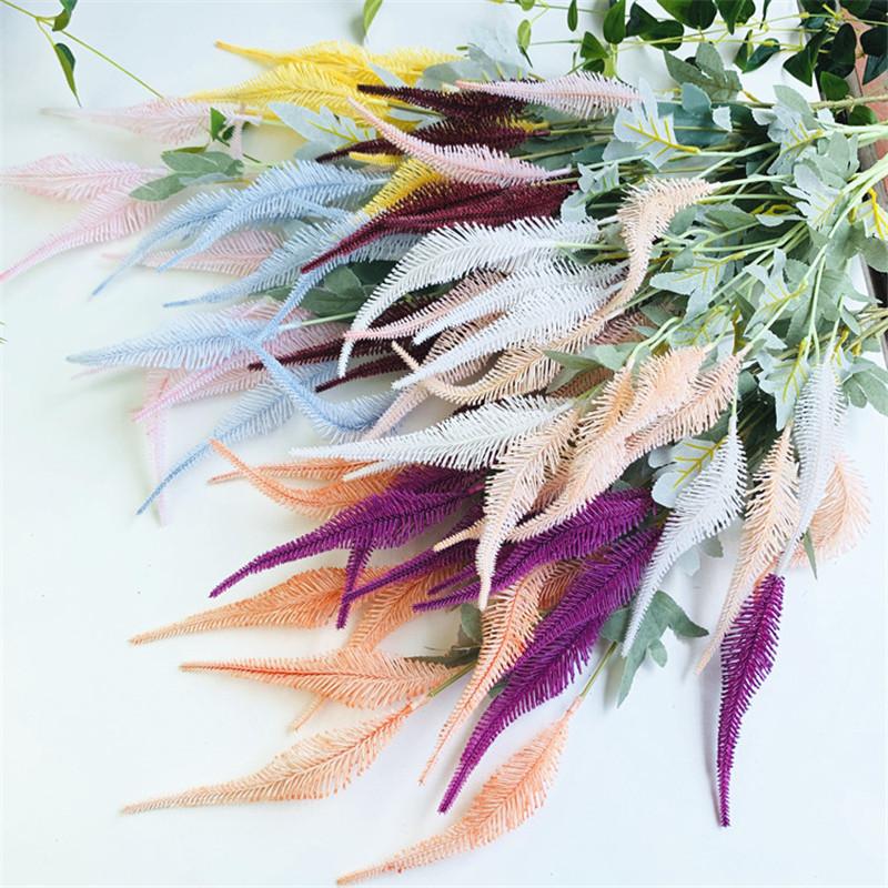 

94cm Artificial flower silk plant green grass branch decor home table decor garden hotel wedding flower arrangement bouquet, 08