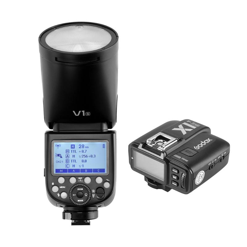 

Godox X1T-S Professional Camera studio Flash Speedlite Round Head Wireless 2.4G Fresnel Zoom for a7R a58 a99 Speedlight