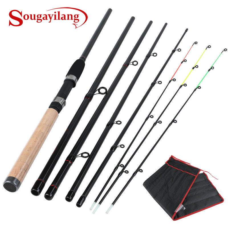 

Sougayilang 3M-3.6M Ultralight Weight 2/6 Section Carbon Spinning Travel Rod Carp Fishing Tackle 201023