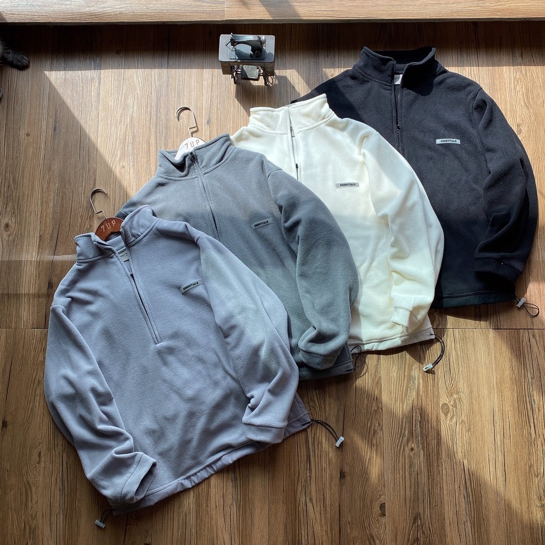 

2020 men jacket USA fashion classic brand fur jackets comfortable high quality imported travel outdoor Fleece half-zip pullover 320g coat, Color 3