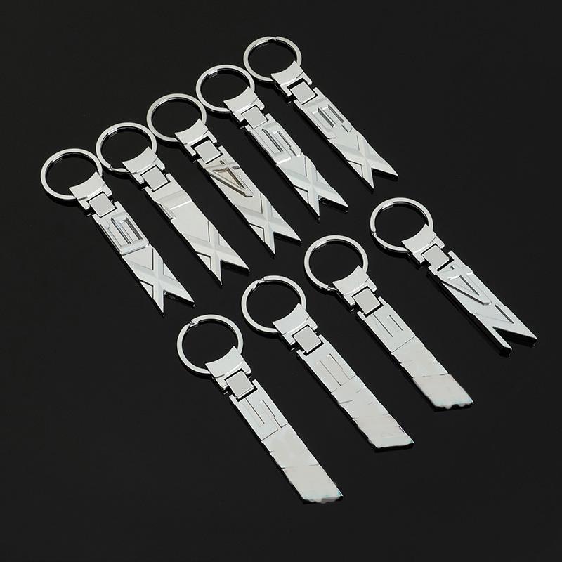 

Keychains 1PC Of Metal Long Chain M Standard Suitable For X1 X3 X4 X5 X6 Z4 M3 M5 M6 Car Logo 3D Keychain Accessory Pendant