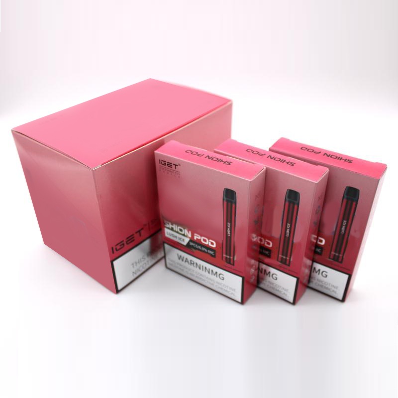 

Original IGET SHION Disposable Pod Device 21 Flavs 2.4ml 400mAh 600 puffs pocket-friendly size