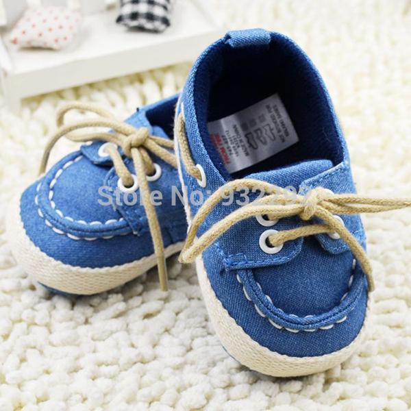 

NewNew Toddler Boy Girl Soft Sole Crib Shoes Laces Sneaker Baby Shoes PrewalkerFree&Drop Shipping1, Blue