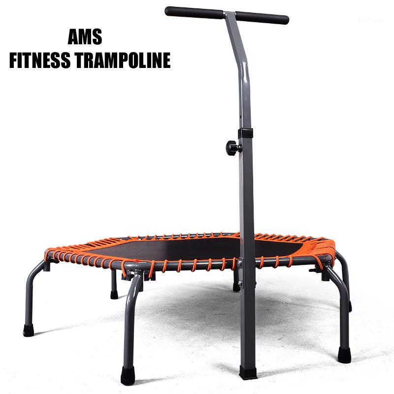 

55 Inch Fold Household Exercise Fitness Trampoline With Adjustable Handrail1