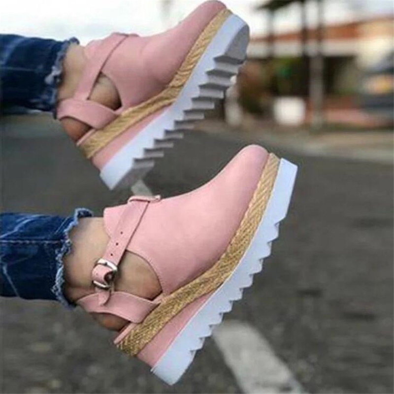 

Designing Big 2021 New Summer Baotou Wedge Sandals with Thick Soles Casual Female Shoes Gygf, Q13-02