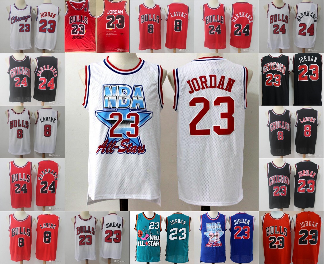 

Chicago Bulls Men Lauri Markkanen Zach LaVine Michael Jor dan Mitchell & Ness NBA 1993 All-Star Authentic Jersey, Black