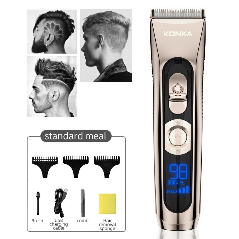 

KONKA Multifunctional Hair Clipper Professional Hair Trimmer Electric Cutting Machine LED Display