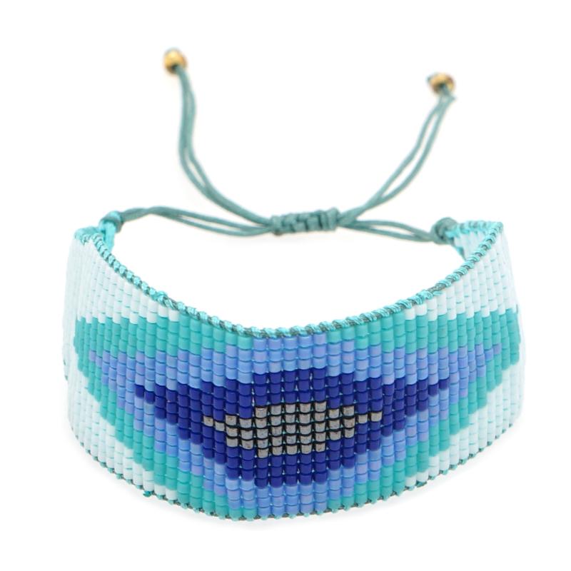 

Charm Bracelets Wrap Bracelet For Men 2021 Woven Friendship Jewelry Bohemian Blue Color Pulsera Trendy Beach Jewellery Miyuki