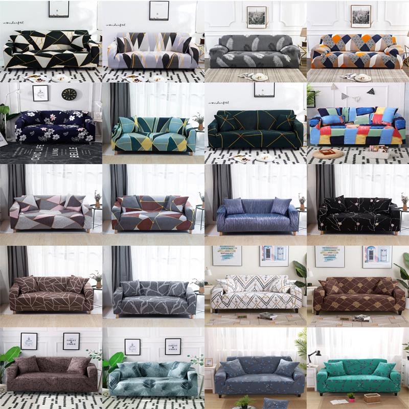 

1/2/3/4 Seater Stretch Sofa Cover Sectional Elastic Sofa Slipcover for Living Room Couch Cover L Shape Corner Armchair