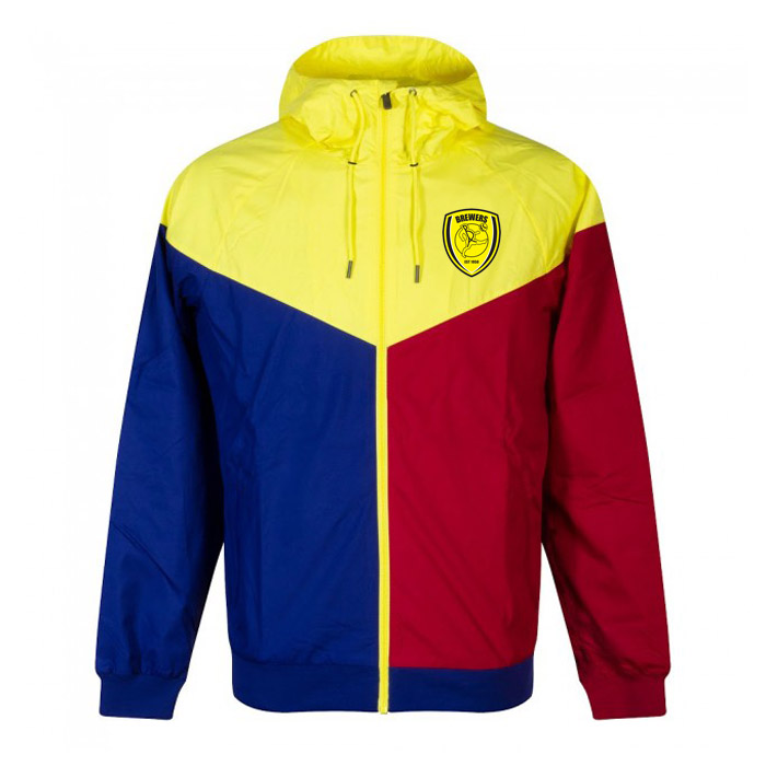 

2020 2021 burton albion adult hooded windbreaker jacket winter windproof long zippered hooded sportswear soccer jacket Running Jackets