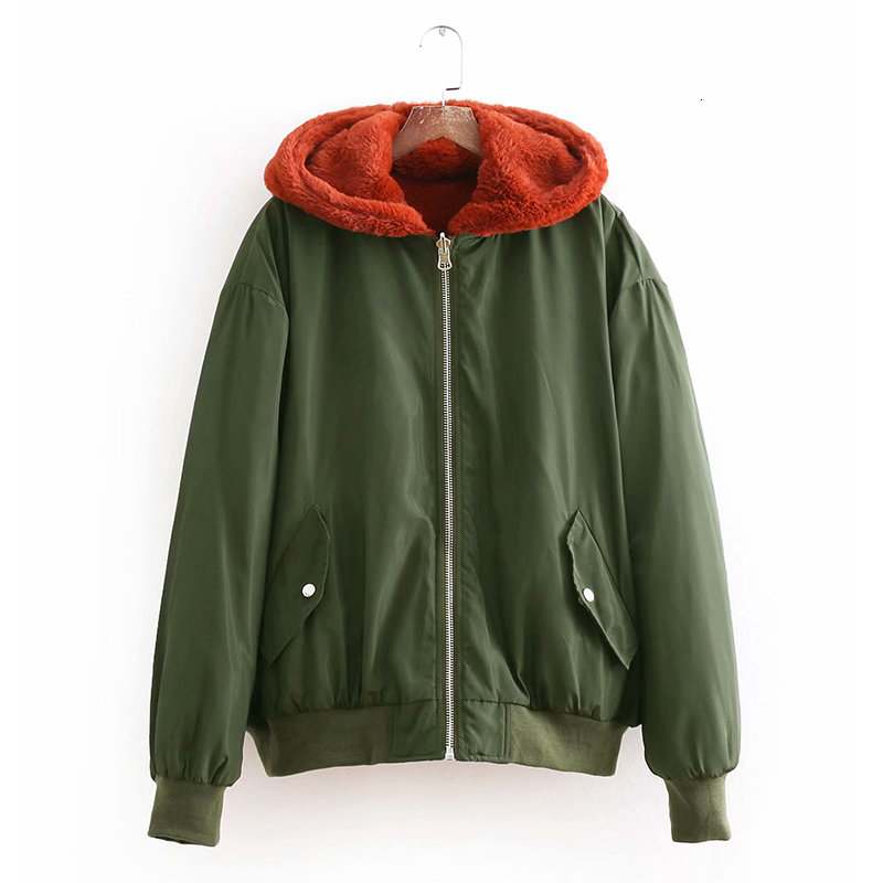 

2021 New Winter Streetwear Female Double Face with False Hood Lamb Sleeve Leather Oversized Jacket Outwear 0A4Z, Beige