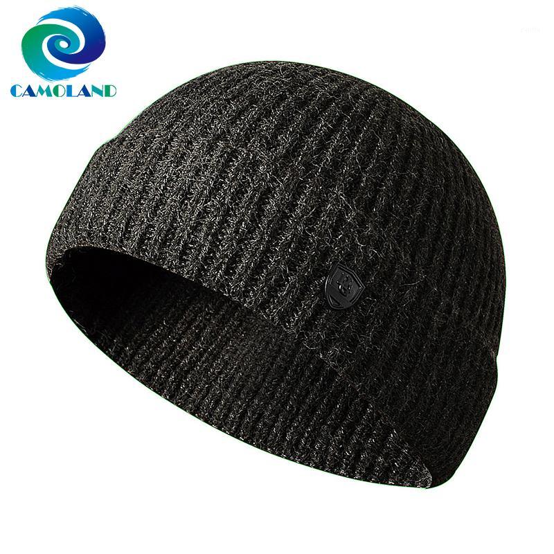

CAMOLAND New Arrival Women Men Knitted Hat Autumn Short Beanies Skullies Male Hip Hop Hat Casual Skullcap Gorras Baggy1