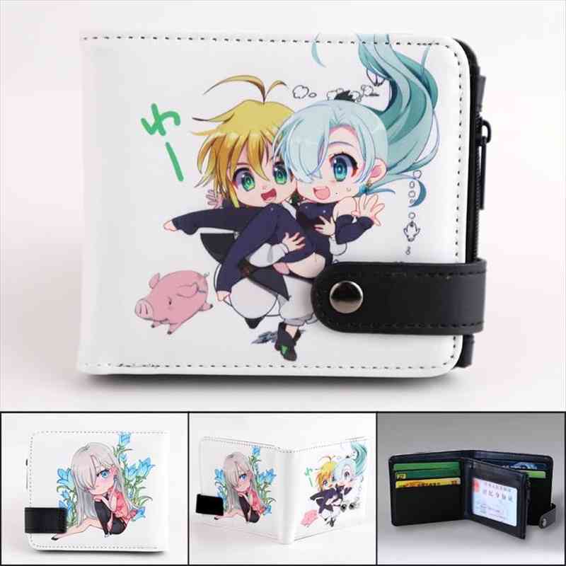 

the seven deadly sins meliodas wallet elizabeth liones coin pocket, Red;black