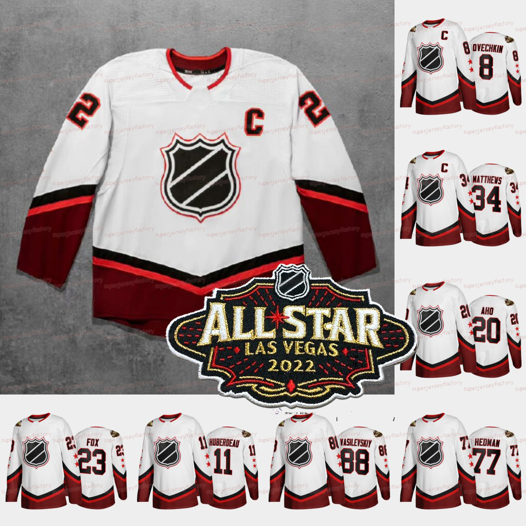 

Adam Fox 2022 All-Star Jersey Auston Matthews Alex Ovechkin Frederik Andersen Tristan Jarry Sebastian Aho Patrice Bergeron Suzuki Hedman Vasilevskiy Zach Werenski, Youth s-xl