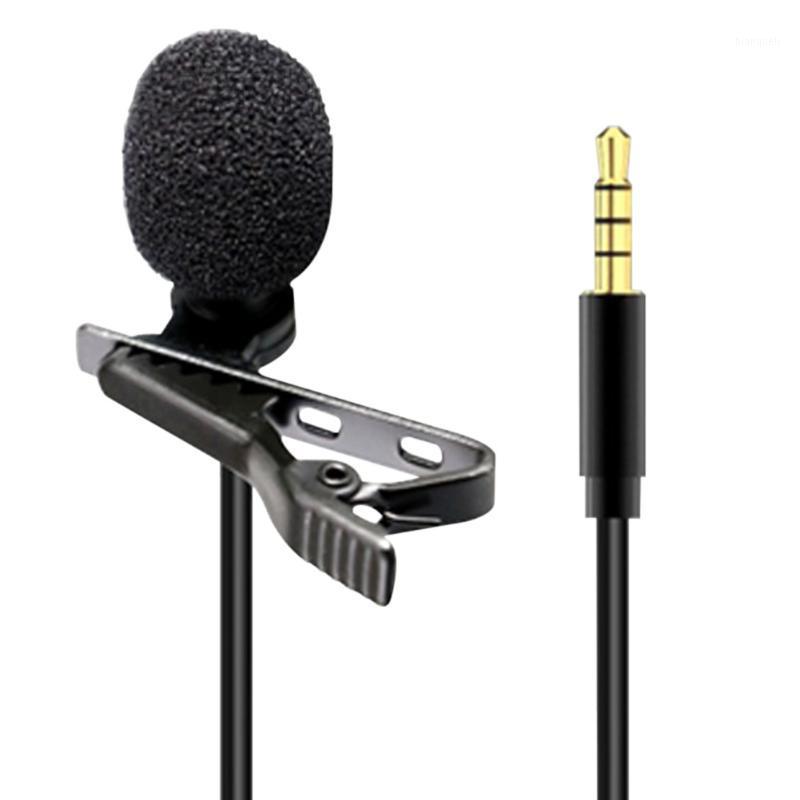 

Smartphone Audio Condenser Laptop Wired Lapel 3.5mm Type C Omnidirectional For Computer Video Recording Lavalier Microphone1