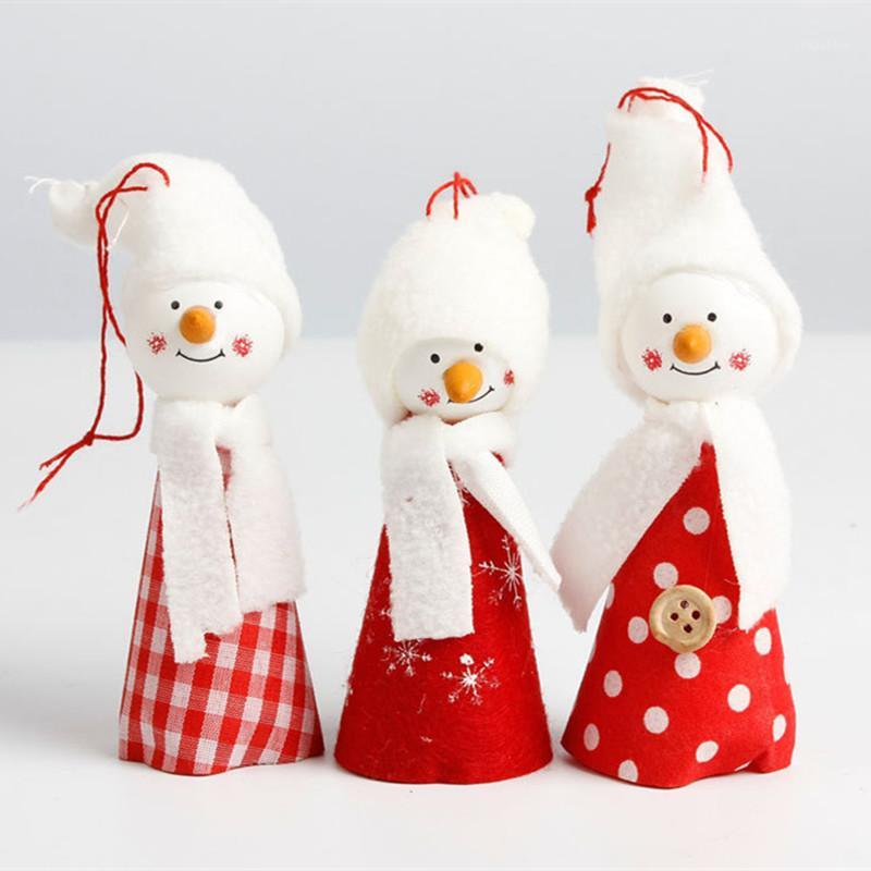 

3Pcs/Lot Snowman Christmas Tree Decor Pendant Holder Drop Ornaments Xmas New Year Decor Christmas Decorations For Home Navidad1