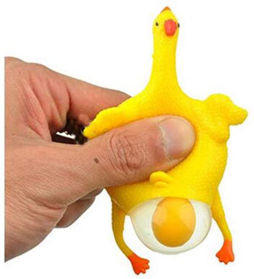 

YOYOSTORE 16cm Funny Squishy Toys Chicken and Eggs Stress Relieve