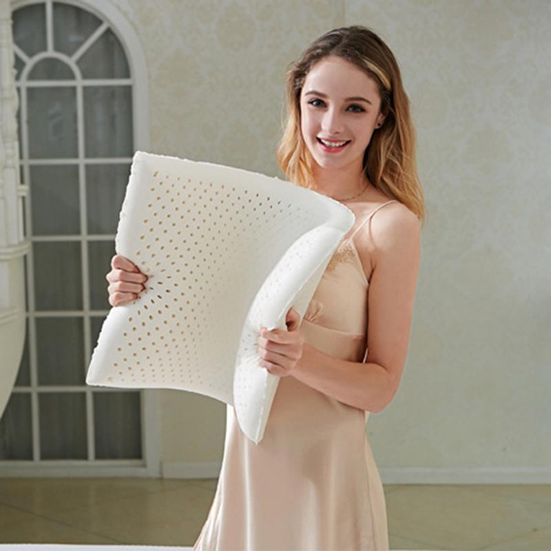 

Juwen 60x40cm Natural Latex Pillow Sleeping Bedding Cervical Massage Pillow Health Neck Bonded Head Care Memory 20