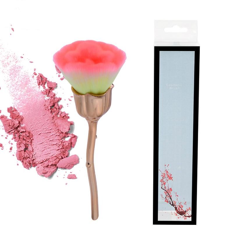 

KH Fashion Rose Flower Makeup Brushes Set Foundation Contour Powder Highlighter Plating Make up 1pcs Multicolored Rose Brushes