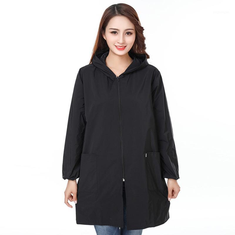 

Kitchen Apron Smocks Adult Unisex Solid Color Long Sleeve Overalls Waterproof Oil-Proof Zipper Spring And Autumn1