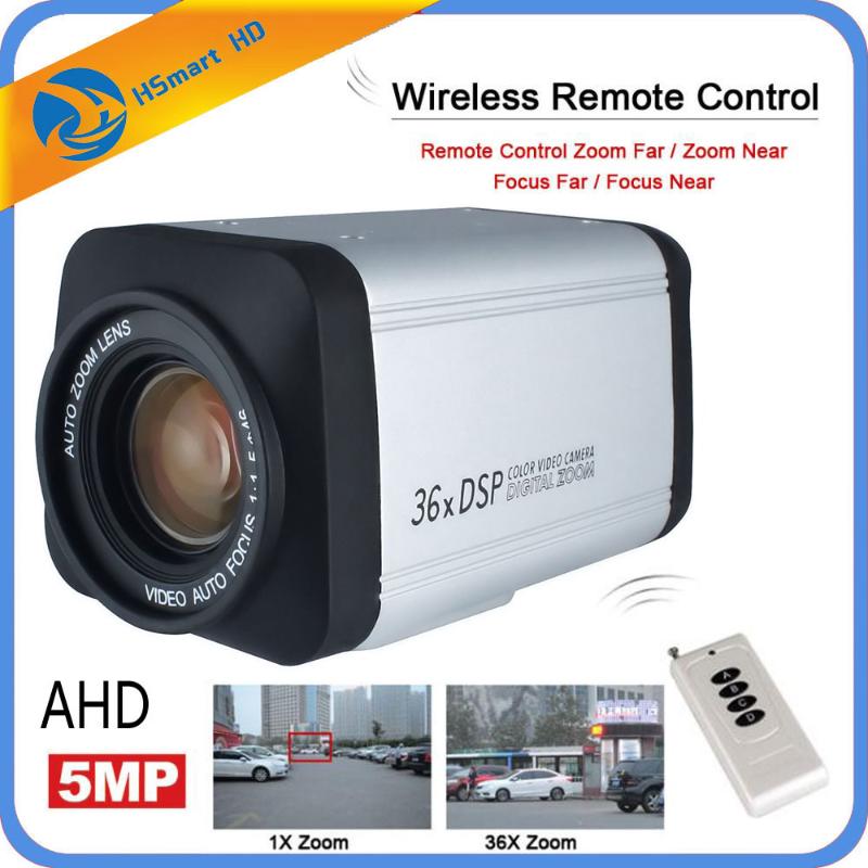 

Wireless Remote controller 5.0MP 36X Optical Zoom HD AHD 5mp 2mp Auto Focus CCTV Box Camera For 5MP AHD DVR