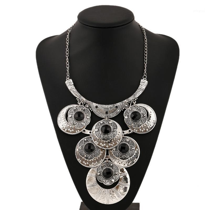 

Chains LZHLQ 2021 Fashion Brand Boho Ethnic Collar Choker Necklace Vintage Gypsy Maxi Statement Women Jewelry1