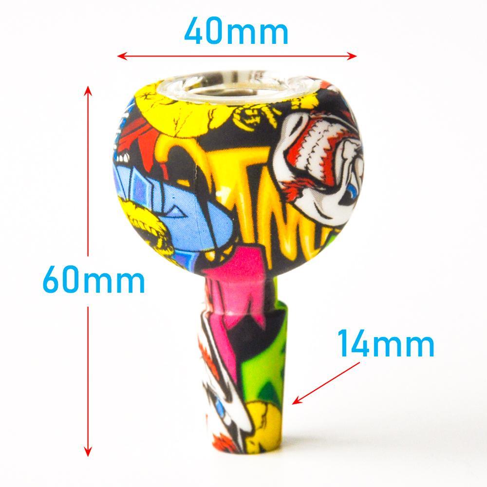 

Smoking 14mm 18mm Silicone Slide Bowl for glass bongs water pipe dab rigs