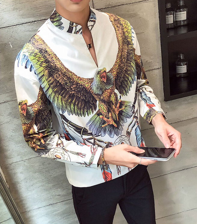 

2021 Ocasional Thin Men of Short Dressed in Cotton Shirt Europe Color Solid Top Kqx0, White
