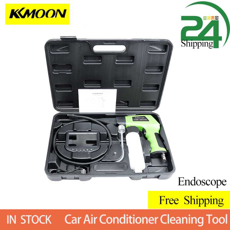 

Car Air Conditioner Cleaning Gun Inspection LCD Display Visual Car Cleaning Pipe Endoscope Box Visible wash Tool
