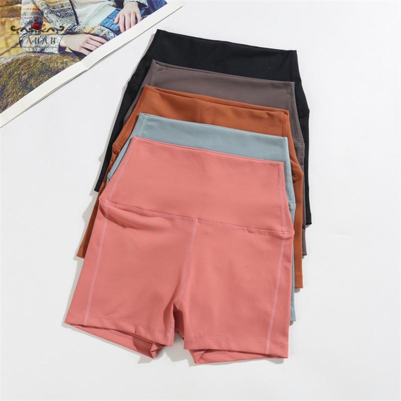 

Women' Seamless Yoga Shorts Running Fitness Sports Wear Workout Slim High Waist Gym Shorts Hip Lift Breathable Ladies Pants, Drak gray
